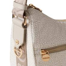 Carica l'immagine nel visualizzatore di Gallery, Borbonese Luna Bag Small White Cotton - STANGA Pelletteria
