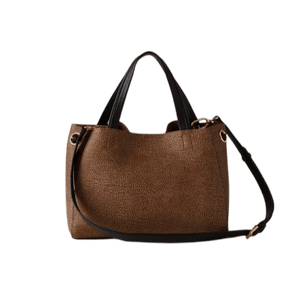 Borbonese Marèe Shopper Medium Op Naturale/Nero - STANGA Pelletteria