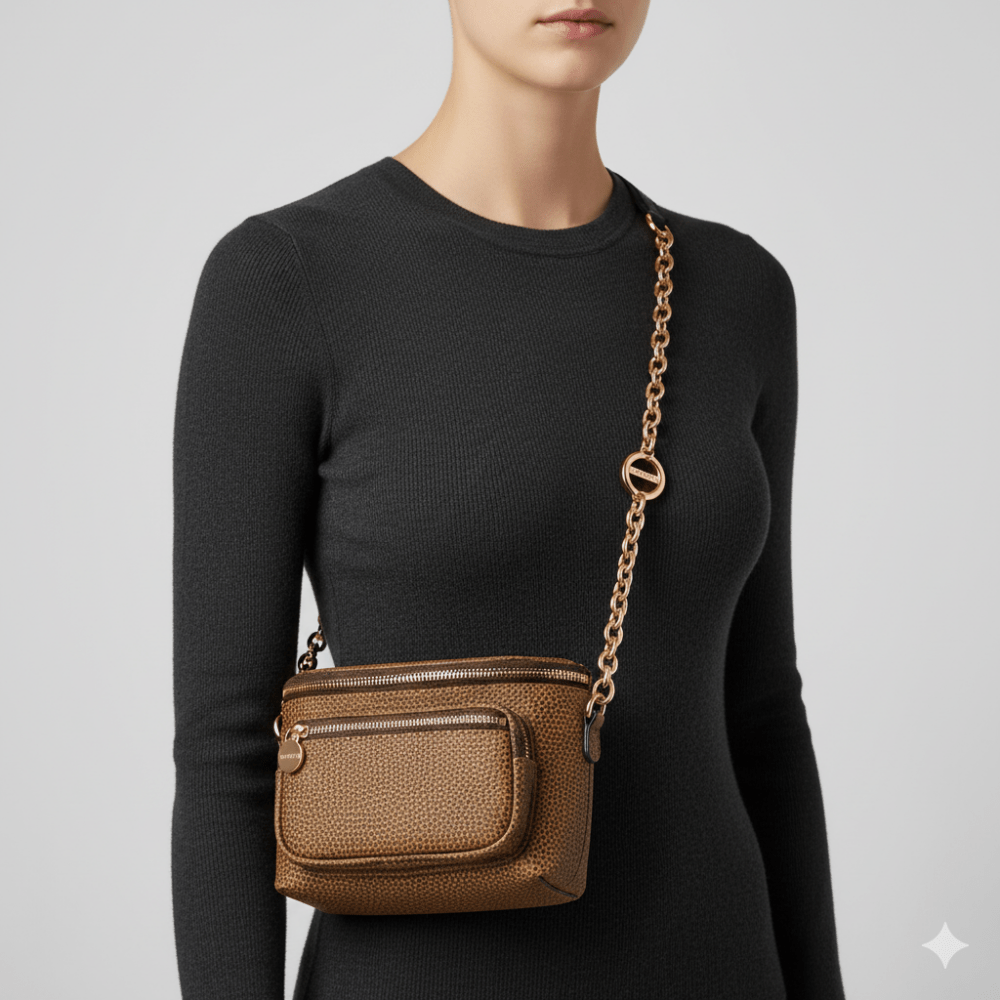 Borbonese Marsupio Mini Op Naturale - STANGA Pelletteria