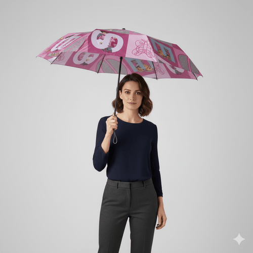 Borbonese Ombrello Mini Amarone/Edera - STANGA Pelletteria