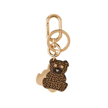 Carica l'immagine nel visualizzatore di Gallery, Borbonese Portachiavi con Charms Orsetto Op Naturale - STANGA Pelletteria
