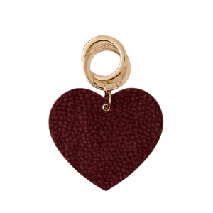 Borbonese Portachiavi Cuore Merlot - STANGA Pelletteria