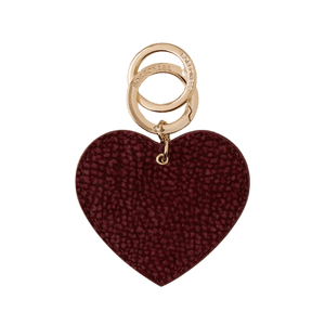 Borbonese Portachiavi Cuore Merlot - STANGA Pelletteria