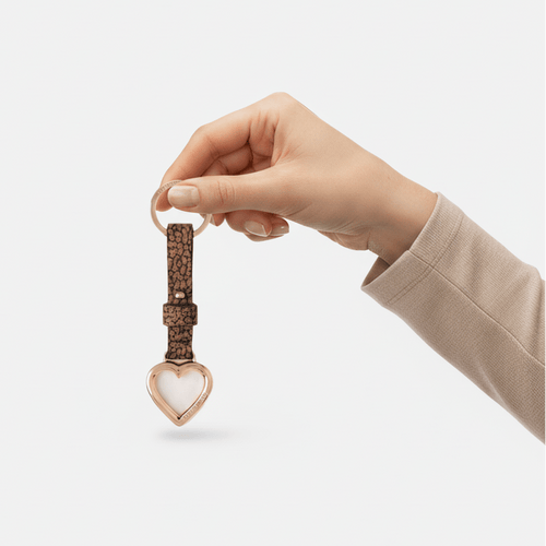 Borbonese Portachiavi Di Metallo e Tela OP - STANGA Pelletteria