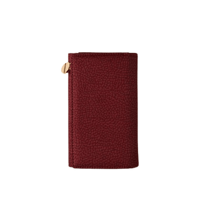 Borbonese Portafoglio Con Patta Medium Merlot - STANGA Pelletteria