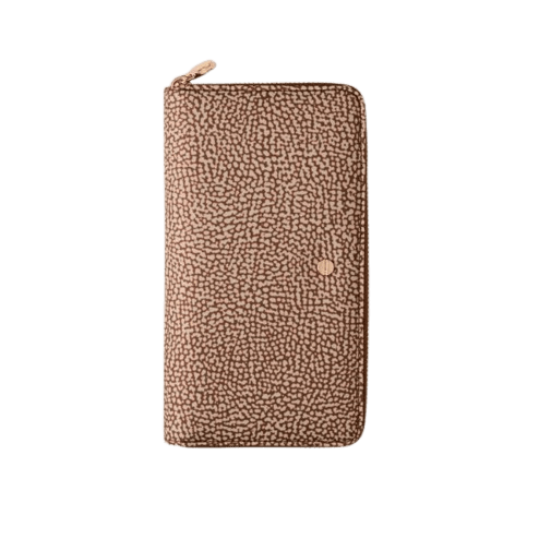 Borbonese Portafoglio Large Beige Marrone - STANGA Pelletteria