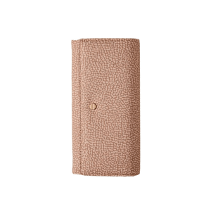 Borbonese Portafoglio Large Con Patta Mauve - STANGA Pelletteria