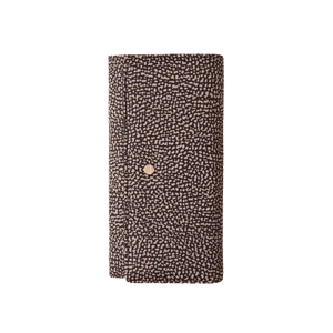 Borbonese Portafoglio Large Con Patta Op Natural Black - STANGA Pelletteria