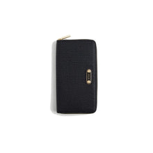 Carica l'immagine nel visualizzatore di Gallery, Borbonese Portafoglio Large Zip Around Dark Black - STANGA Pelletteria
