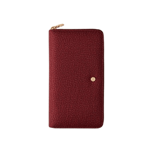 Borbonese Portafoglio Zip Around Large Merlot - STANGA Pelletteria