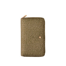 Carica l'immagine nel visualizzatore di Gallery, Borbonese Portafoglio Zip Around Medium Portamonete Staccabile Olive - STANGA Pelletteria
