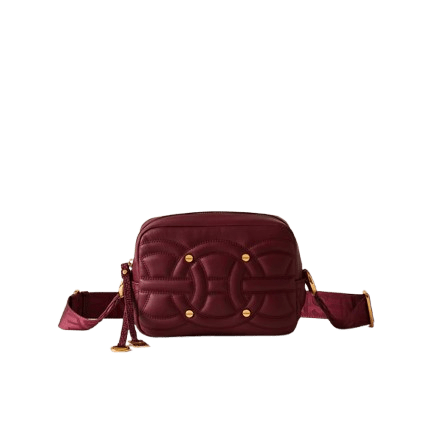 Borbonese Rondò Camera Case Small Merlot - STANGA Pelletteria