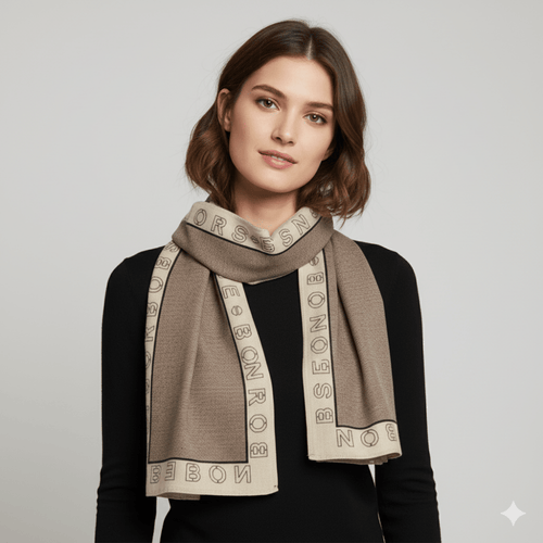 Borbonese Sciarpa Cream/Op Naturale - STANGA Pelletteria