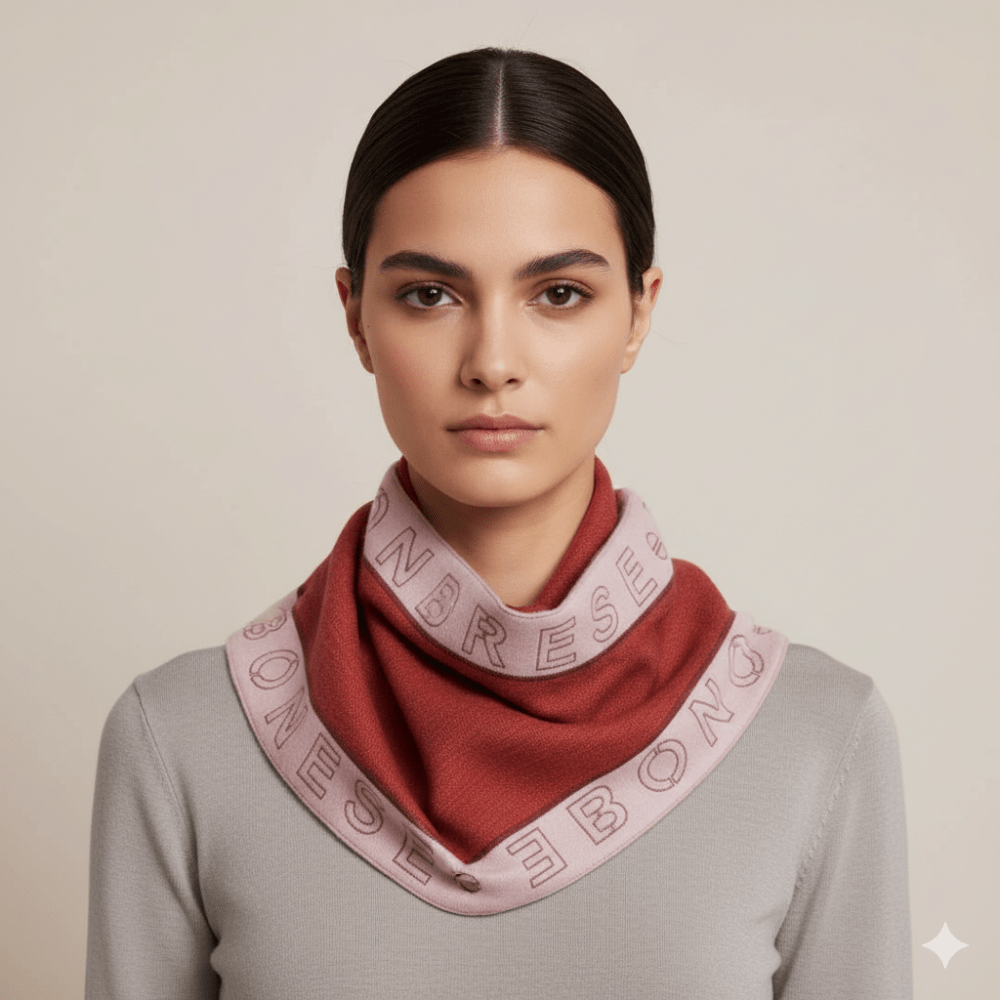 Borbonese Sciarpa Lavanda/Merlot - STANGA Pelletteria