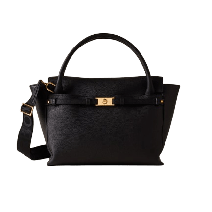 Borbonese Torinese Bauletto Medium Nero - STANGA Pelletteria