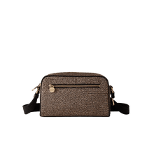 Carica l'immagine nel visualizzatore di Gallery, Borbonese Tracolla Eco Line Small Op/Nat Nero - STANGA Pelletteria
