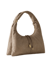 Carica l&#39;immagine nel visualizzatore di Gallery, Borbonese Twinnie Hobo Large Op Naturale/Nero - STANGA Pelletteria
