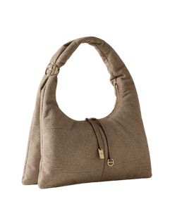 Borbonese Twinnie Hobo Large Op Naturale/Nero - STANGA Pelletteria