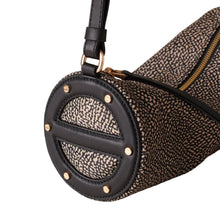 Carica l'immagine nel visualizzatore di Gallery, Borbonese Vis A Vis Bowler Small Borsa A Spalla Op Naturale/Nero - STANGA Pelletteria
