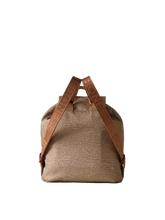 Carica l'immagine nel visualizzatore di Gallery, Borbonese Zaino Eco Line Medium Nylon Beige/Marrone - STANGA Pelletteria
