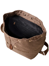 Carica l'immagine nel visualizzatore di Gallery, Borbonese Zaino Eco Line Medium Nylon Beige/Marrone - STANGA Pelletteria
