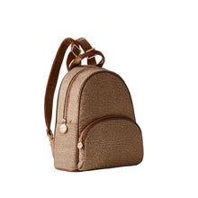 Carica l'immagine nel visualizzatore di Gallery, Borbonese Zaino Medium Beige/Marrone - STANGA Pelletteria
