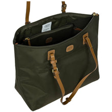 Carica l'immagine nel visualizzatore di Gallery, Bric's X - Collection Sportina Grande 3in1 In Tessuto Riciclato Olive - STANGA Pelletteria
