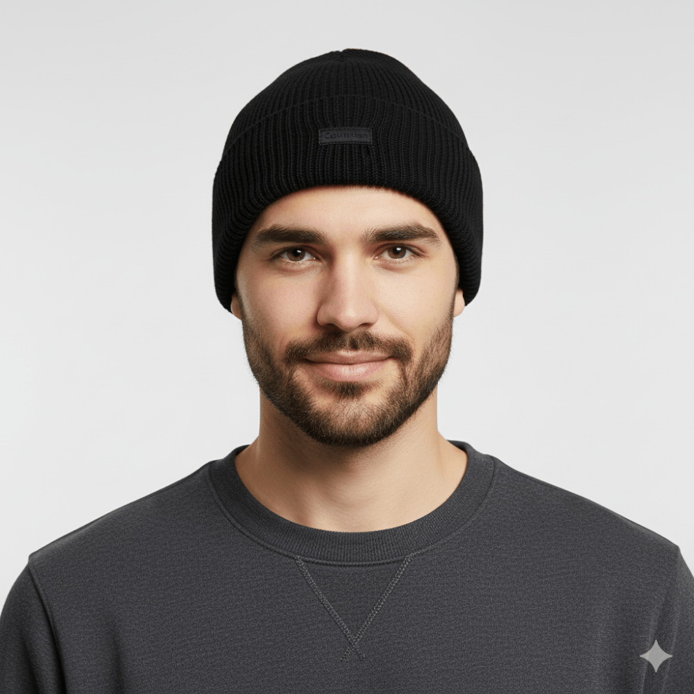 Calvin Klein Berretto In Cachemire Ck Black - STANGA Pelletteria