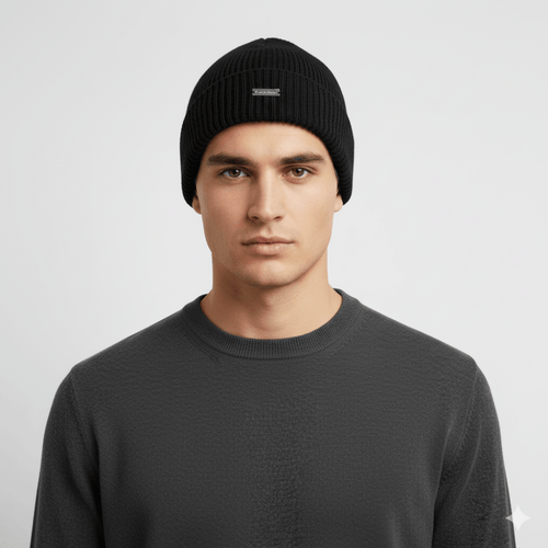 Calvin Klein Berretto In Misto Lana Ck Black - STANGA Pelletteria