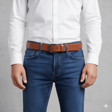 Carica l&#39;immagine nel visualizzatore di Gallery, Calvin Klein Cintura In Pelle Cuoio - STANGA Pelletteria
