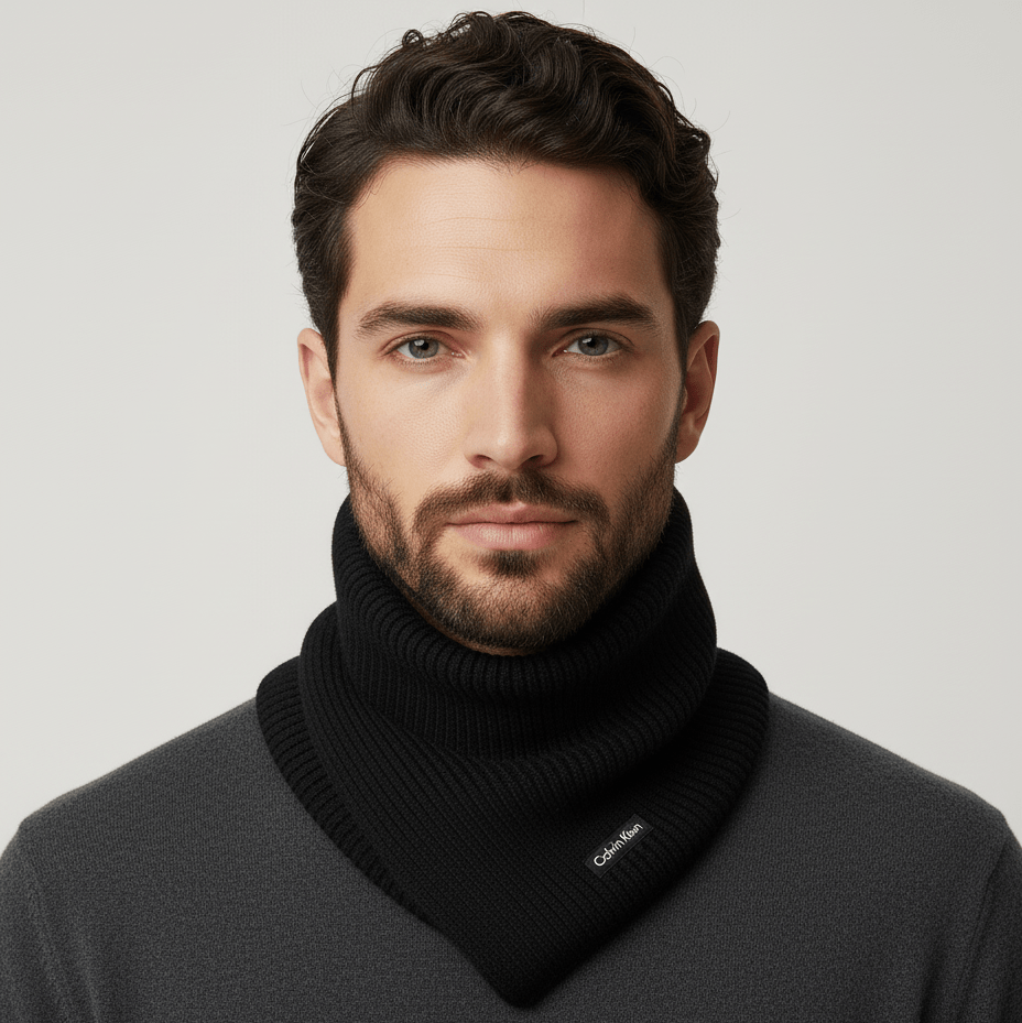 Calvin Klein Sciarpa In Misto Lana Ck Black - STANGA Pelletteria