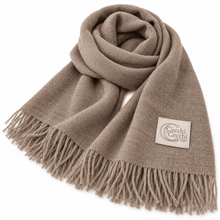 Carica l'immagine nel visualizzatore di Gallery, Cecchi e Cecchi Sciarpa in Puro Cashmere Abella Elegante Con Frange Beige Scuro - STANGA Pelletteria
