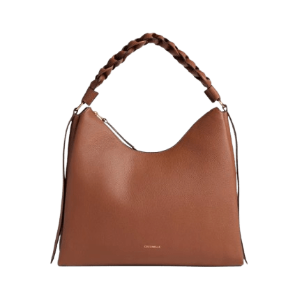 Coccinelle Boheme Double Medium Cognac/Noir - STANGA Pelletteria