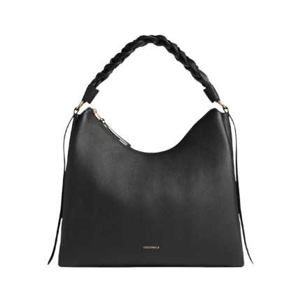 Coccinelle Boheme Double Medium Noir/Cognac - STANGA Pelletteria