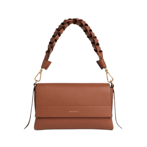 Coccinelle Boheme Double Small Cognac/Noir - STANGA Pelletteria