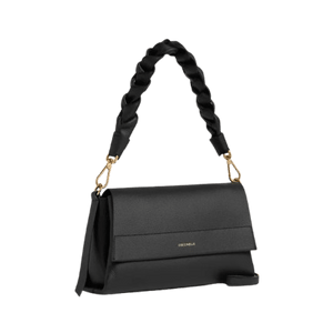 Coccinelle Boheme Double Small Noir/Cognac - STANGA Pelletteria