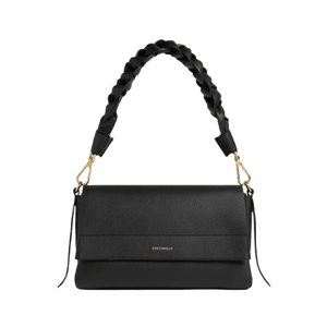 Coccinelle Boheme Double Small Noir/Cognac - STANGA Pelletteria