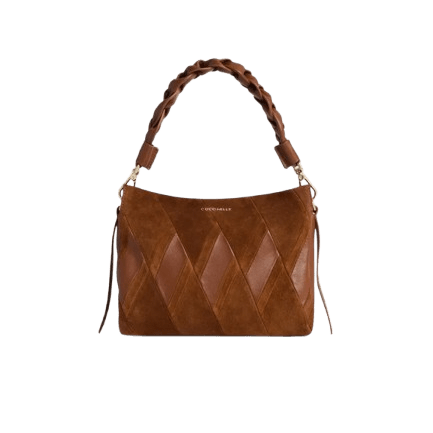 Coccinelle Boheme New Geometric Patch Cognac - STANGA Pelletteria