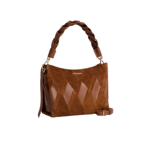 Coccinelle Boheme New Geometric Patch Cognac - STANGA Pelletteria