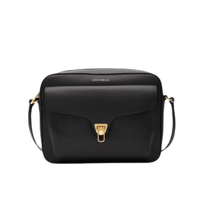 Coccinelle Borsa A Tracolla Beat Soft Medium Noir STANGA Pelletteria