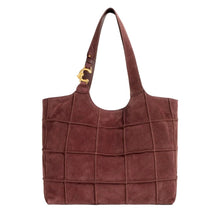 Carica l'immagine nel visualizzatore di Gallery, Coccinelle C-Easy Check Suede Embroidery Small Berry/Berry - STANGA Pelletteria
