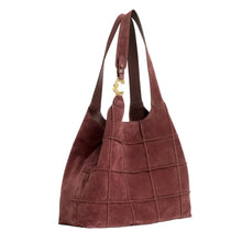 Carica l'immagine nel visualizzatore di Gallery, Coccinelle C-Easy Check Suede Embroidery Small Berry/Berry - STANGA Pelletteria

