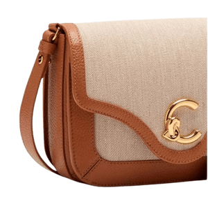 Coccinelle C - Me Canvas Small Natural/Cuir - STANGA Pelletteria