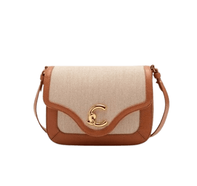 Coccinelle C - Me Canvas Small Natural/Cuir - STANGA Pelletteria