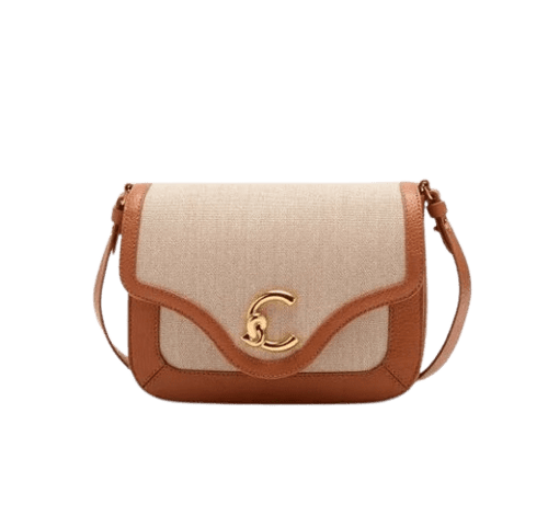 Coccinelle C - Me Canvas Small Natural/Cuir - STANGA Pelletteria