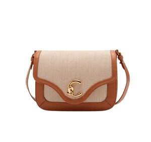 Coccinelle C - Me Canvas Small Natural/Cuir - STANGA Pelletteria
