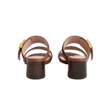 Carica l'immagine nel visualizzatore di Gallery, Coccinelle C - Me Lock Cow Hell Sandal Cognac - STANGA Pelletteria
