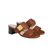 Carica l'immagine nel visualizzatore di Gallery, Coccinelle C - Me Lock Cow Hell Sandal Cognac - STANGA Pelletteria
