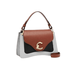 Coccinelle C - Me Medium Tricolor Snow/Cognac/Noir - STANGA Pelletteria