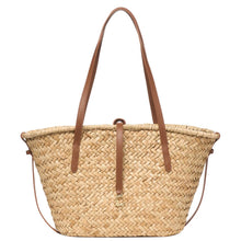 Carica l'immagine nel visualizzatore di Gallery, Coccinelle C - Me Summer Large Straw Natural/Cognac - STANGA Pelletteria
